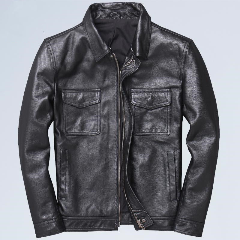 Lapel Motorcycle Leather