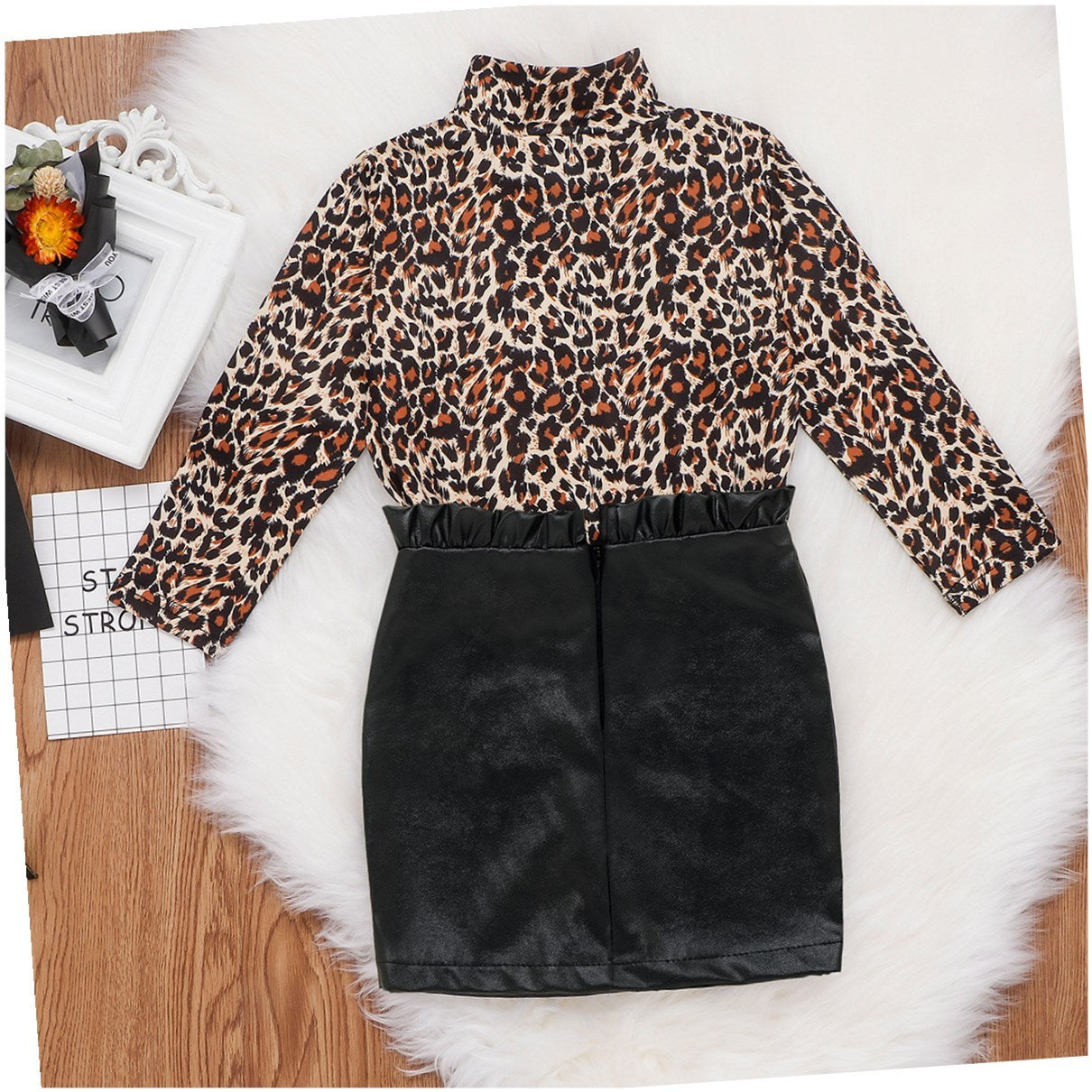 Girls Leopard outfit