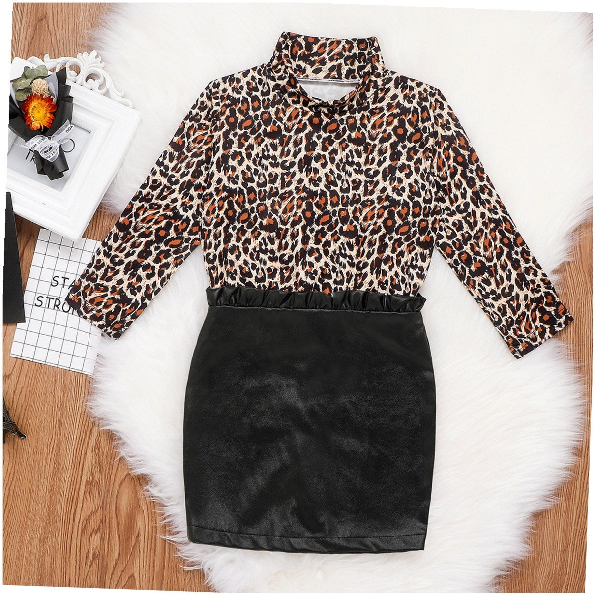 Girls Leopard outfit