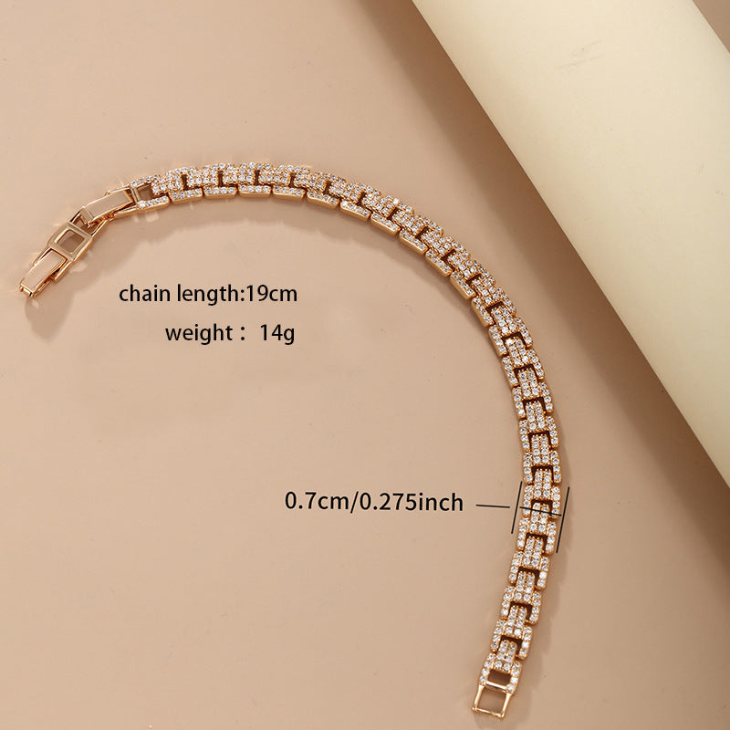 Luxury Inlaid Zirconium Bracelet