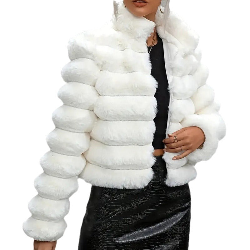 Trendy Faux Fur Coat