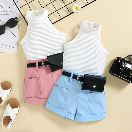 Fashion Girls Halter Outfit