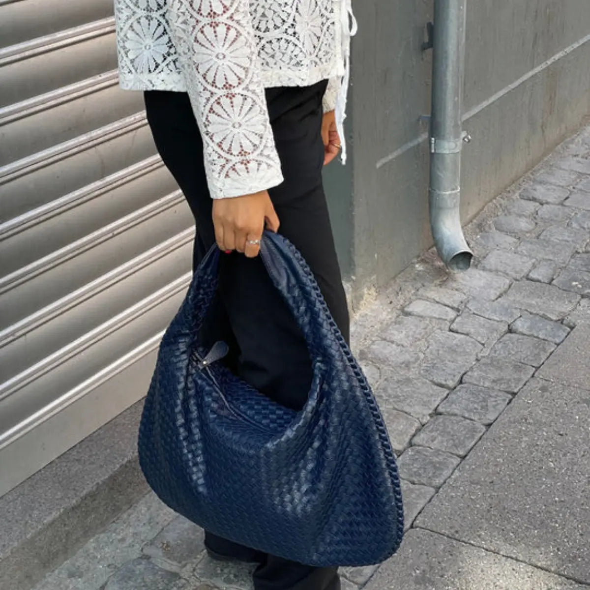 Sophia Woven Hobo Bag