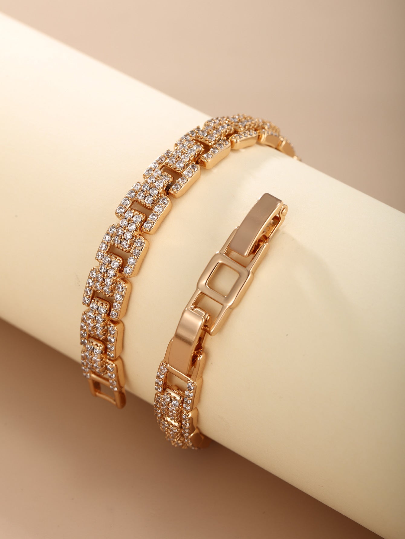 Luxury Inlaid Zirconium Bracelet