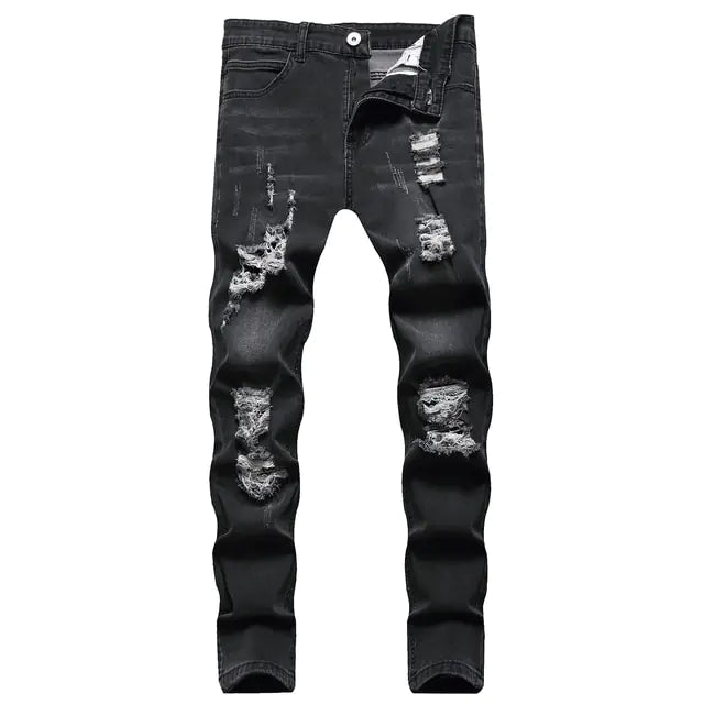 Ripped Pants Streetwear Fashion