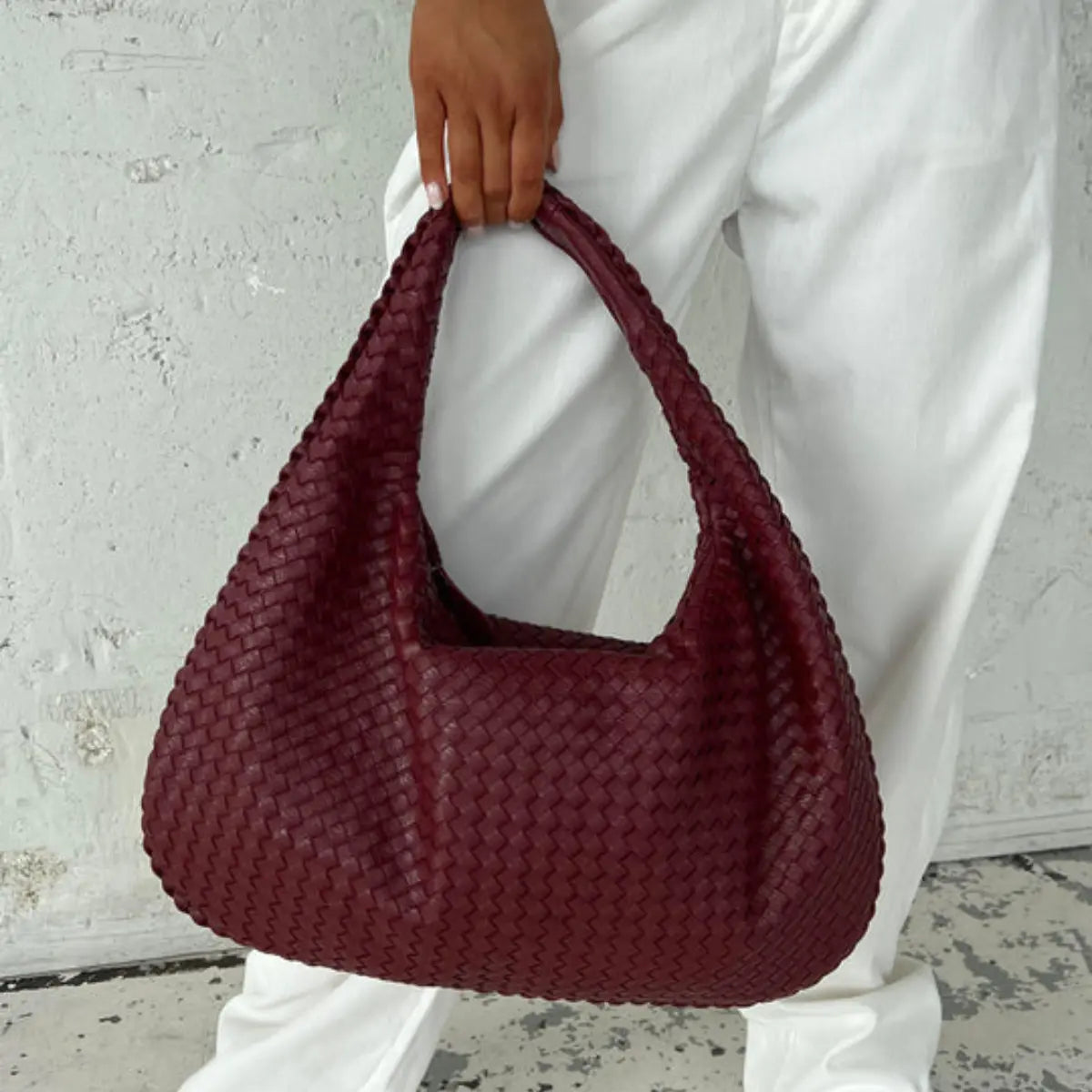 Sophia Woven Hobo Bag