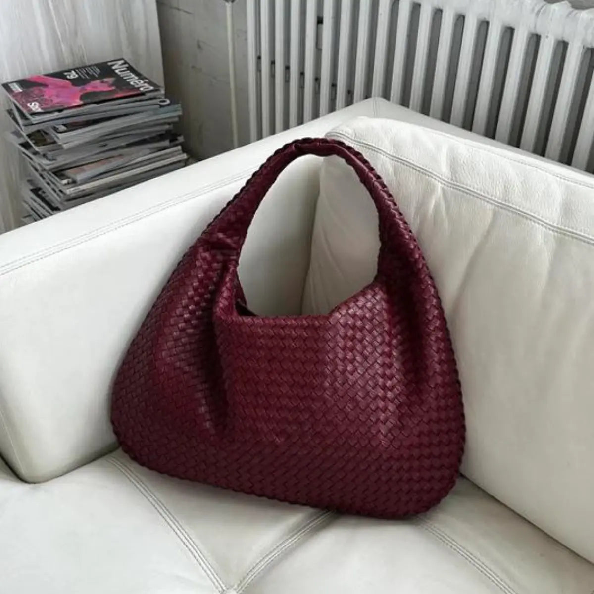 Sophia Woven Hobo Bag