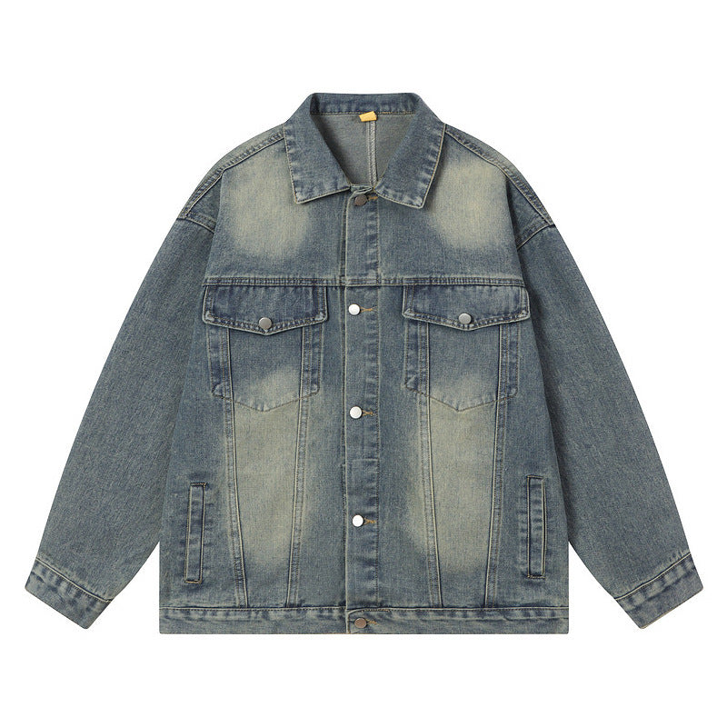 Washed Light Color Denim Jacket