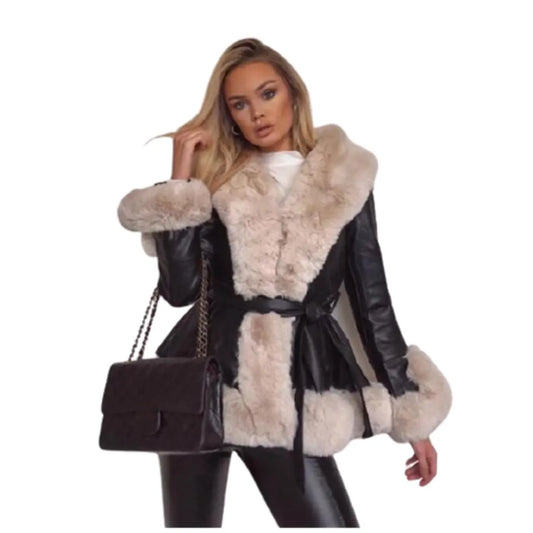 Lux Noir Faux Fur Jacket