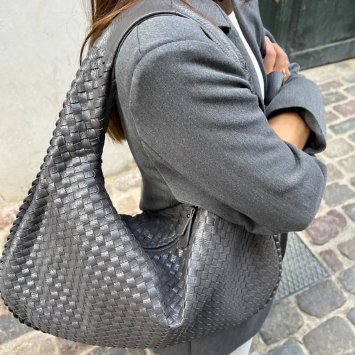 Sophia Woven Hobo Bag